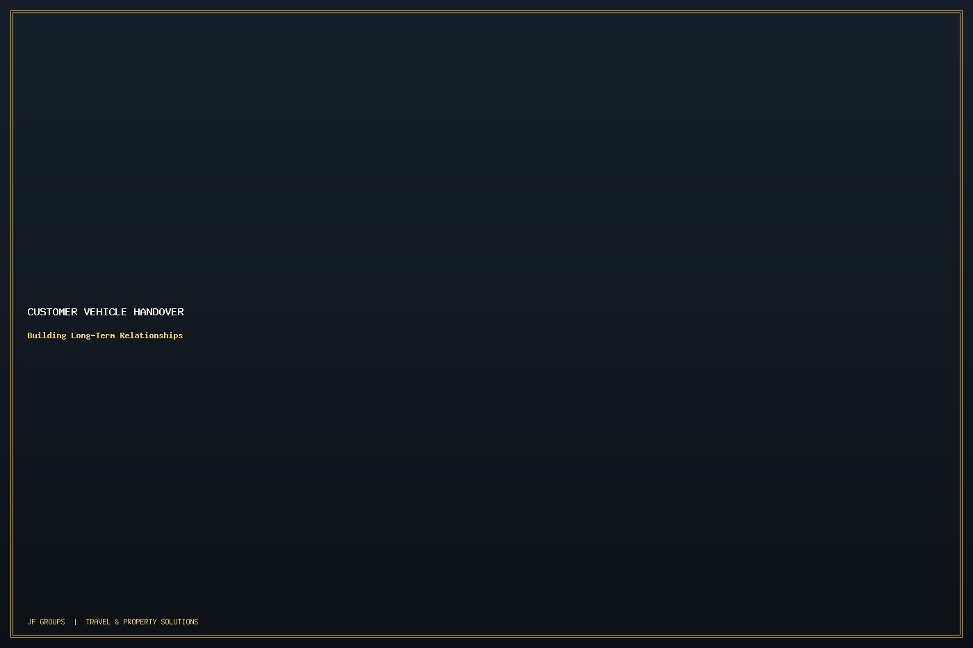 Vehicle key handover ceremony